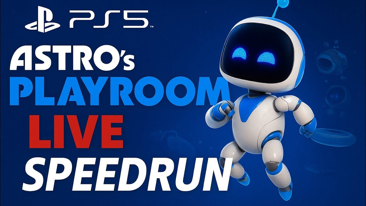ASTRO's PLAYROOM network speedrun Ps5 game Live Stream no mic video