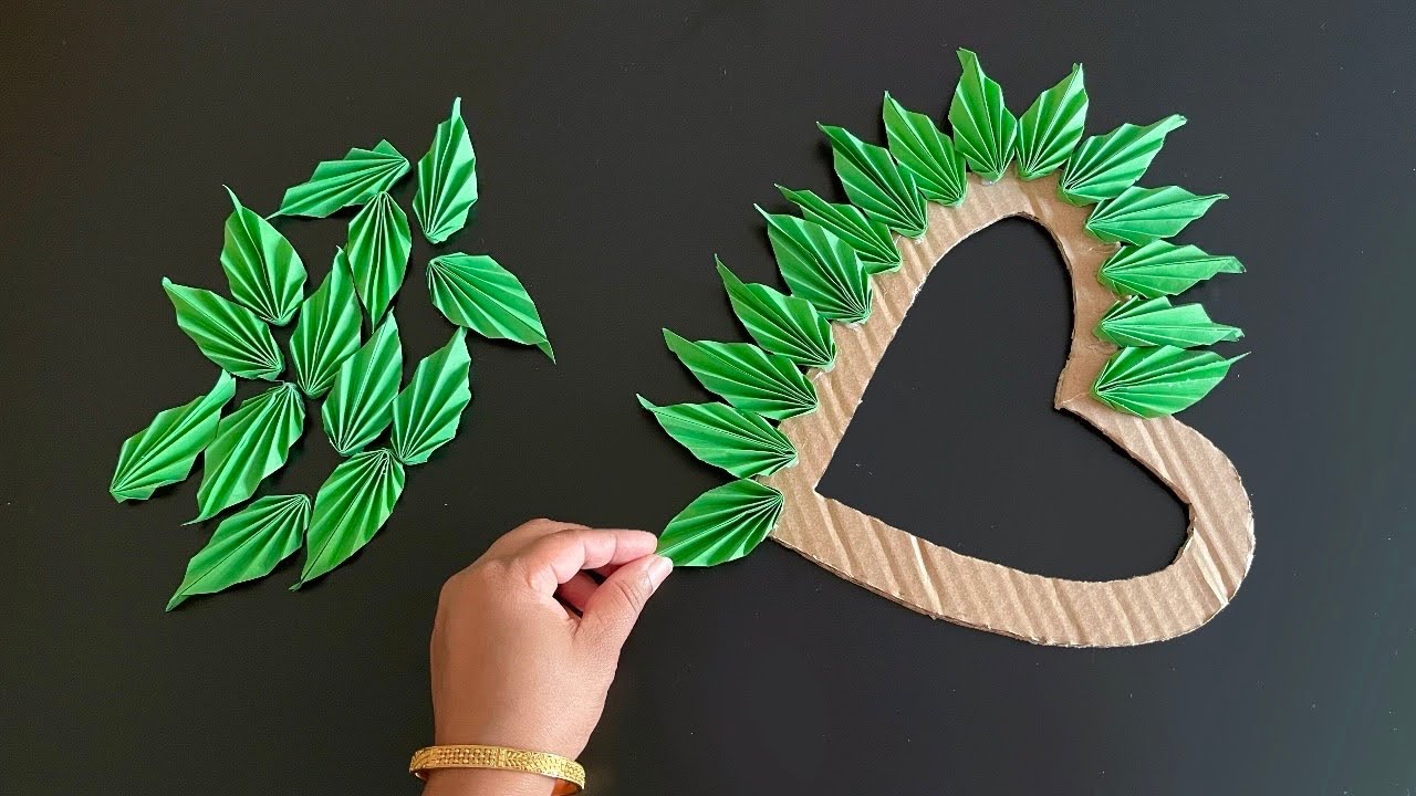 Beautiful Heart Wall Hanging Craft / Paper Craft For Home Decoration / Paper Flower Wall Hanging