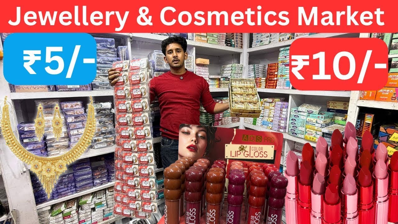 Cheapest Branded Cosmetics Wholesale Market Delhi, Artificial Jewellery  Sadar Bazar Cosmetic Market