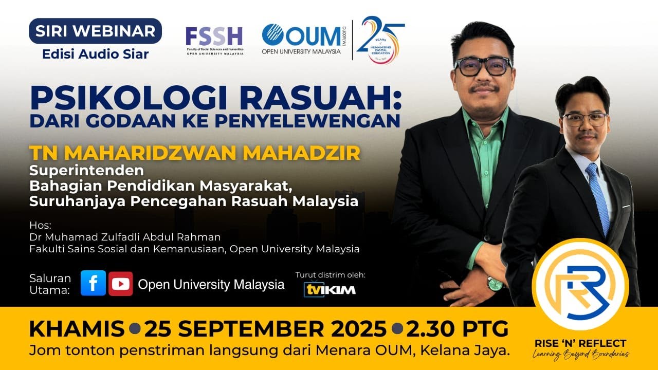 RNR PODCAST - PSIKOLOGI RASUAH: Dari Godaan ke Penyelewengan