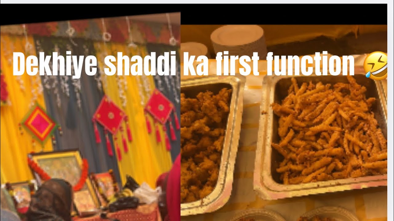 Dekhiye aaj shaddi ka first function 🤣🤣 #viral #trending #youtuber #yt #famous #youtuber 