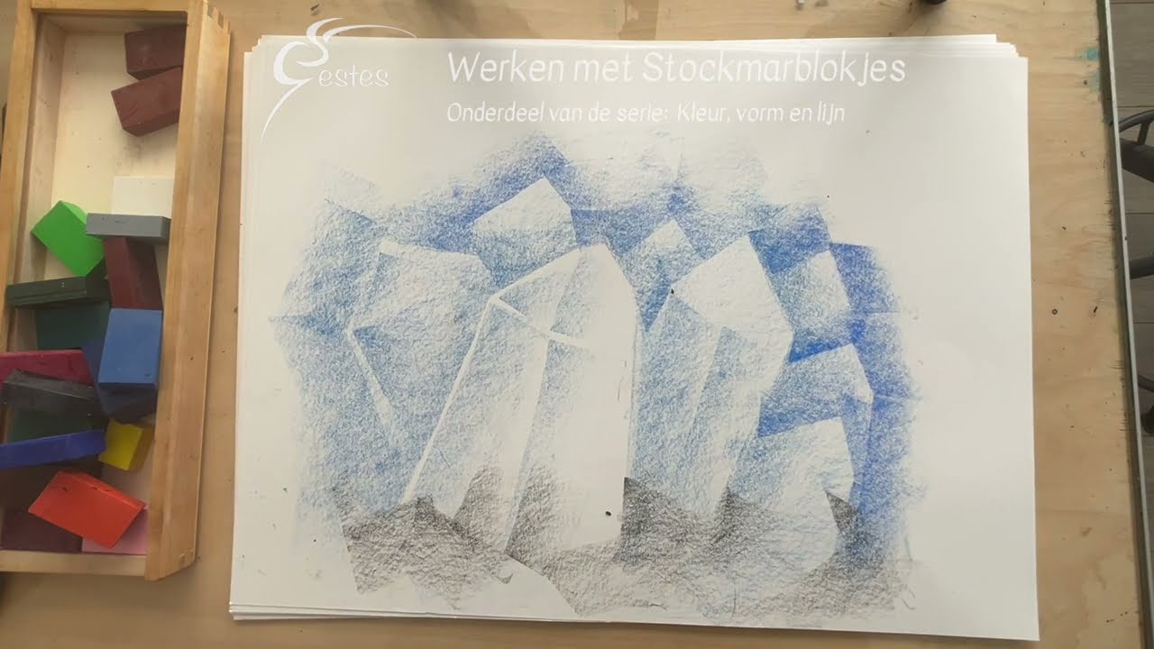 Drawing with Stockmar wax blocks - Crystal