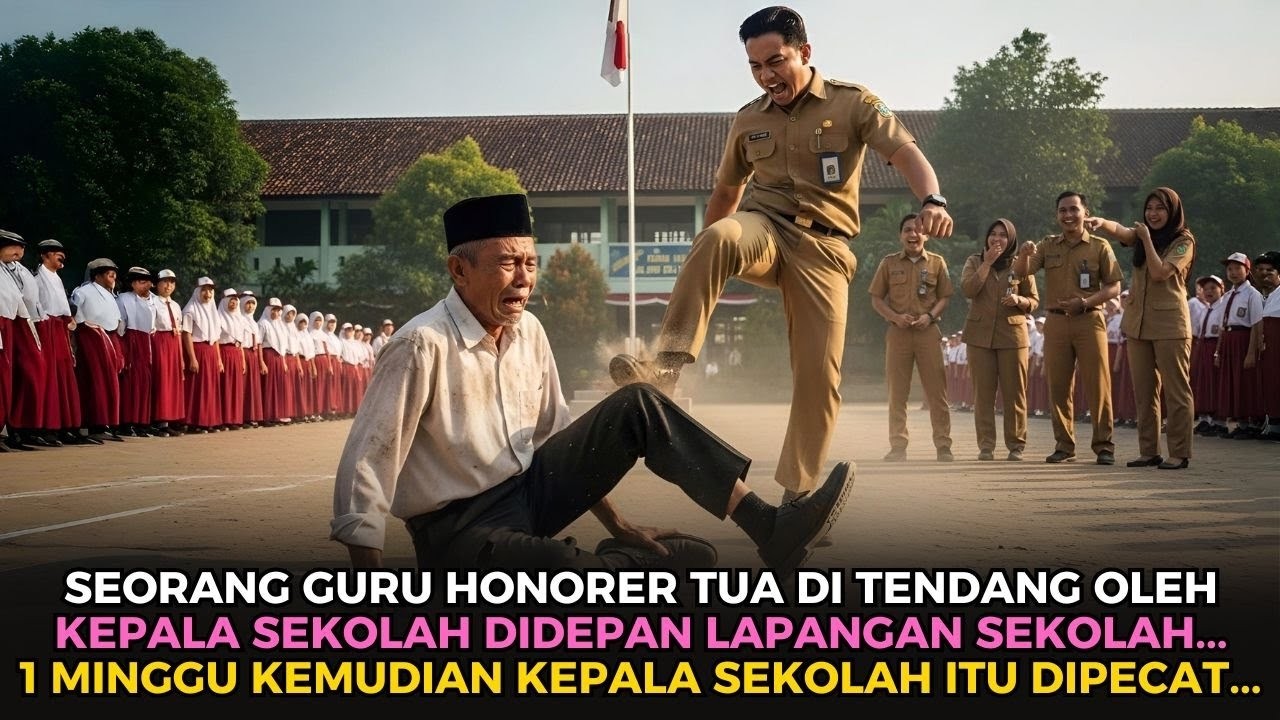 Kepala Sekolah Yang Sombong Ini Tega Menendang Guru Honorer, Balasannya Tak Terduga