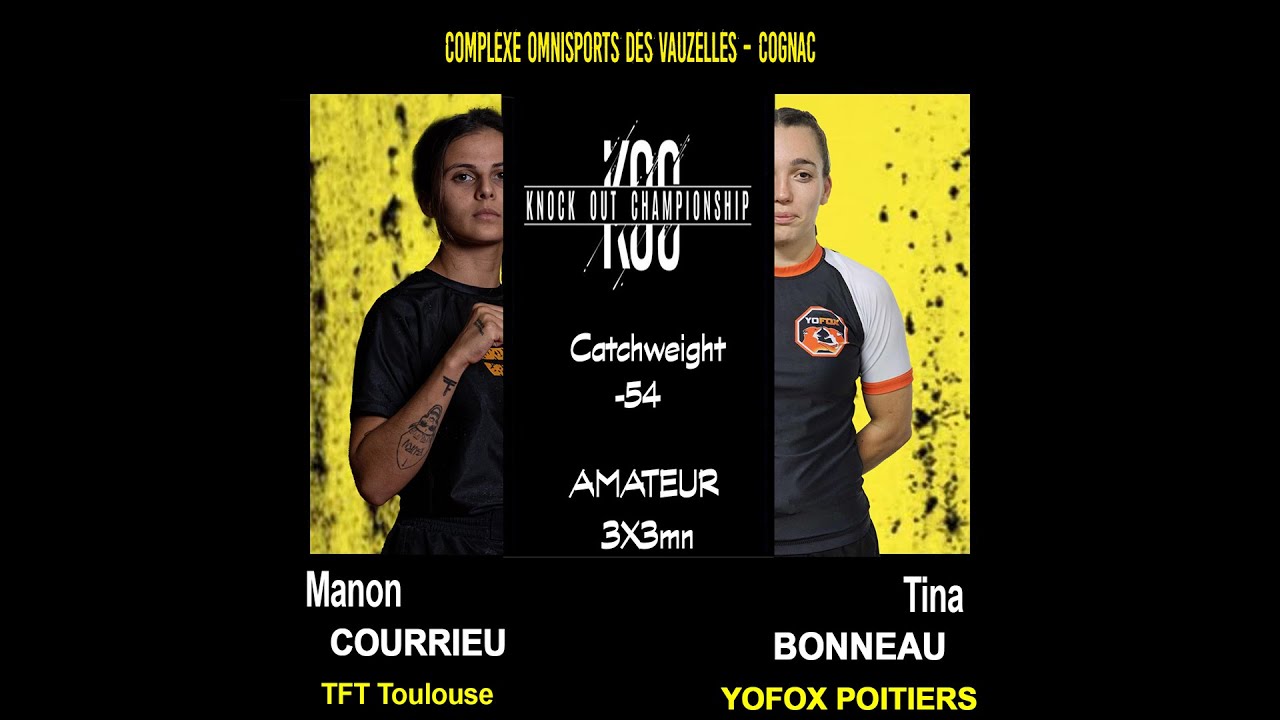 Manon COURRIEU  Vs Tina BONNEAU By #VXS #KOC #Cognac #KO