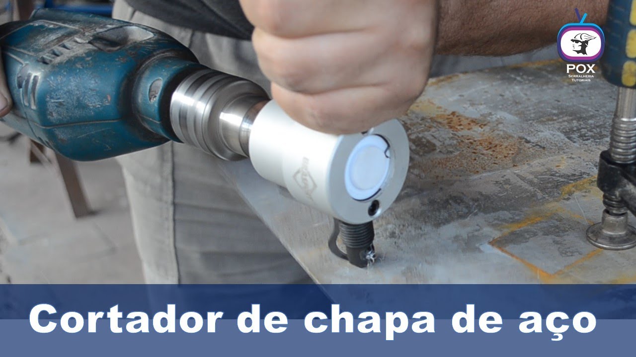 Cortador de Chapas para Furadeira