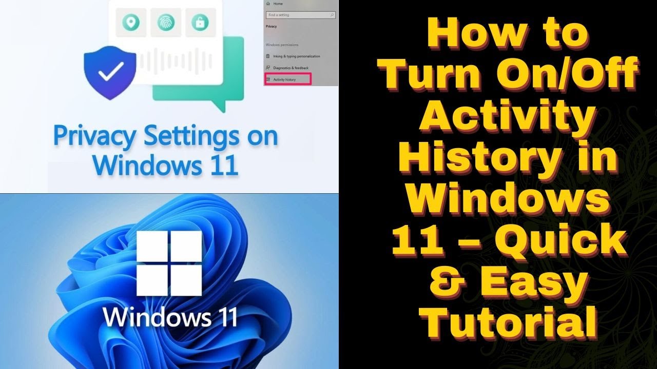 How to turn on/off activity history in windows 11 &ndash; Quick & Easy Tutorial #technology