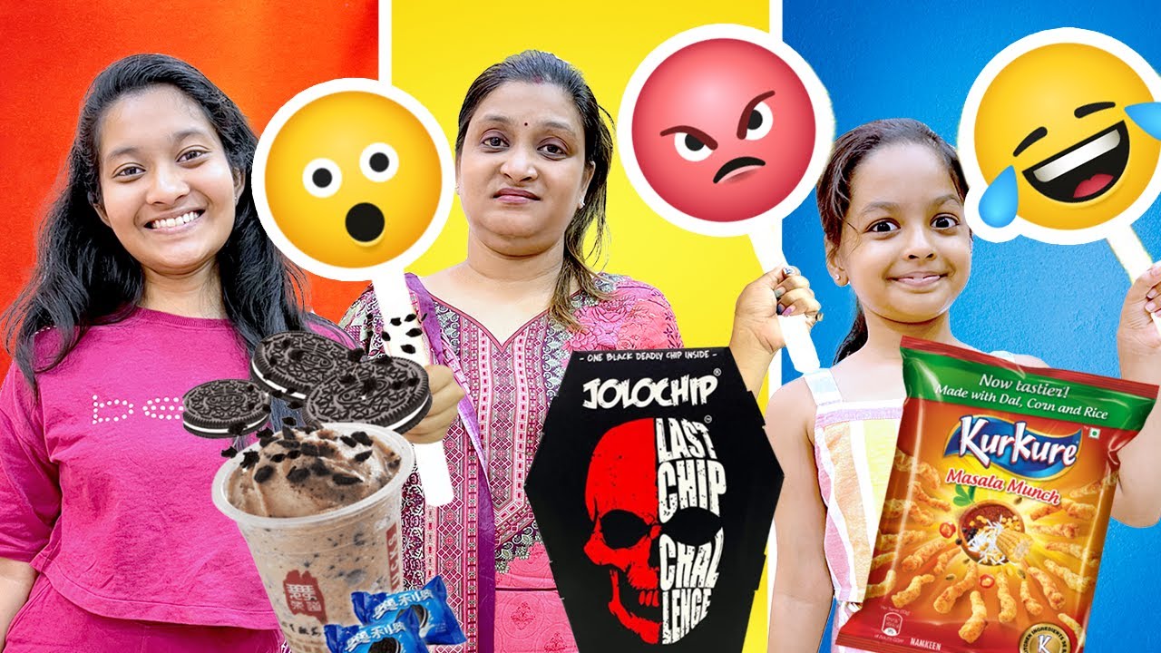 🤩 EMOJI DECIDES WHAT WE EAT FOR 24 HOURS CHALLENGE 🍔🍕| Jinni & Dhwani👭| Cute Sisters