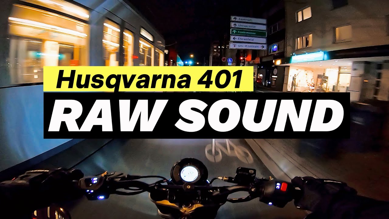 Night Ride Vol.1| POV RAW SOUND | Husqvarna Svartpilen 401 Arrow Pro Race