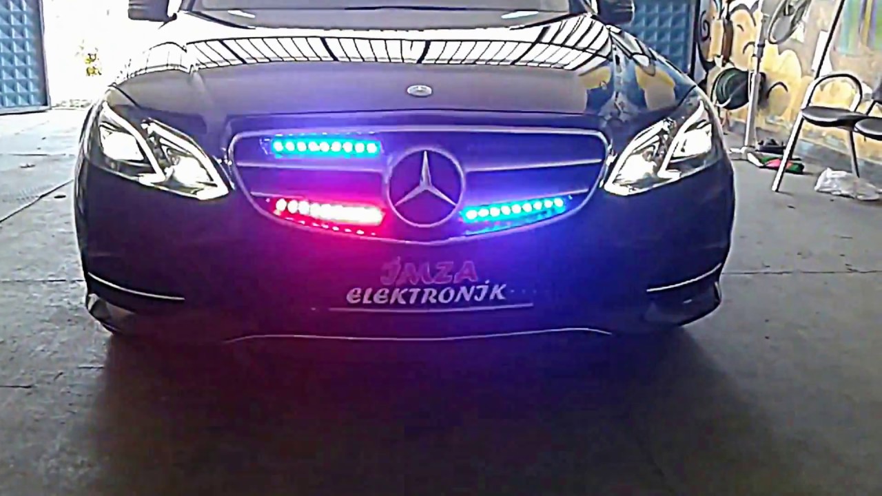E350 Mercedes  Siren Ön Arka Çakar Led sistemi🚨 🚔 🚨 🚔