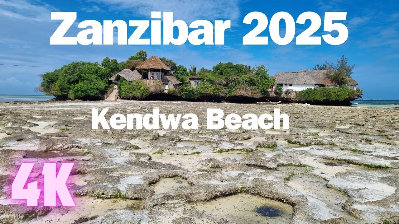 Walking Along Kendwa Beach &ndash; Relaxing 4K Nature Sounds