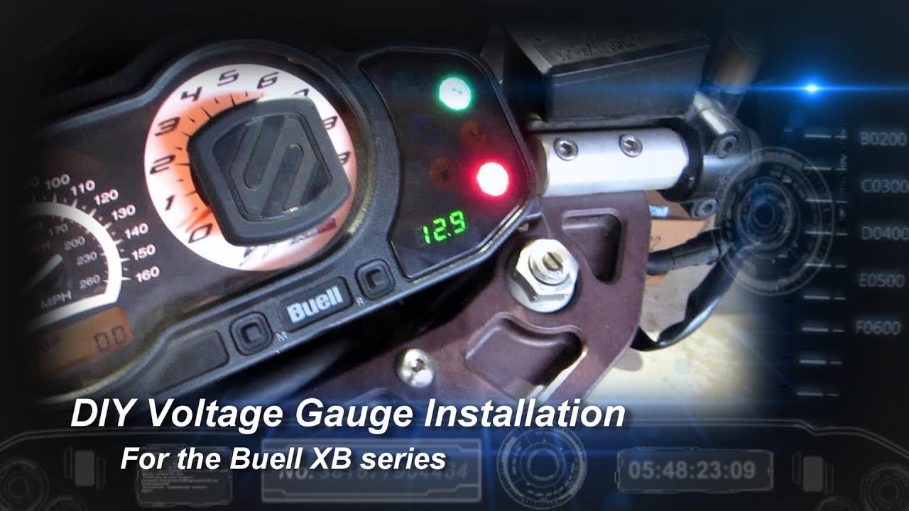 DIY Voltage Gauge in Buell XB Instrument Cluster