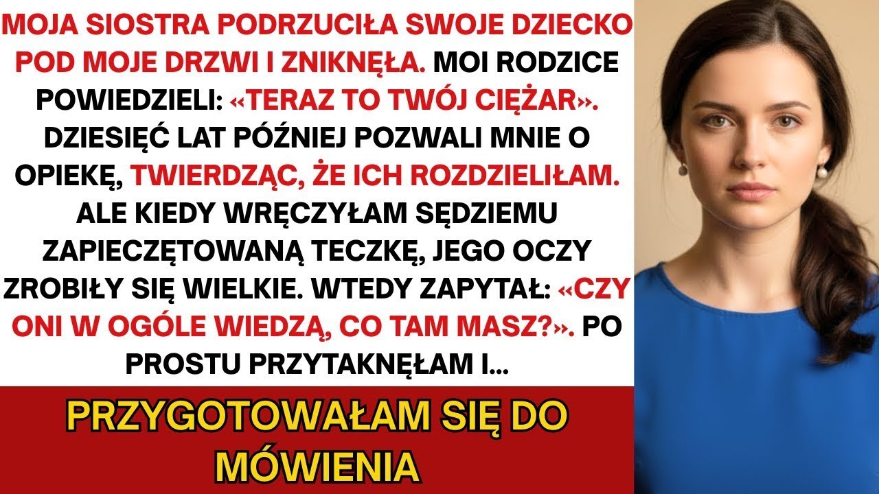 Moja siostra zostawiła dziecko pod moimi drzwiami i zniknęła  Rodzice  „Teraz to już twój ciężar   ”