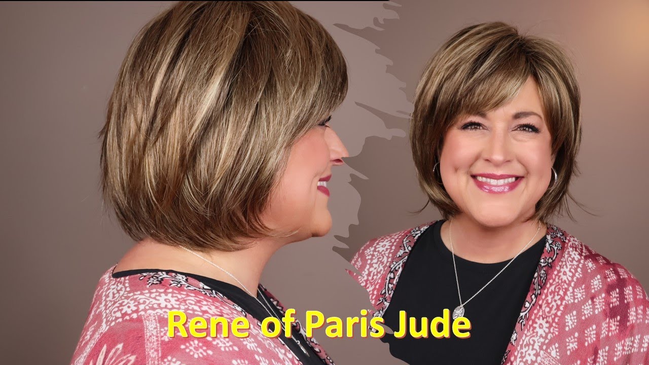 Rene of Paris Jude in Bronze Hazelnut R | Brand new wig style with BANGS 2023!