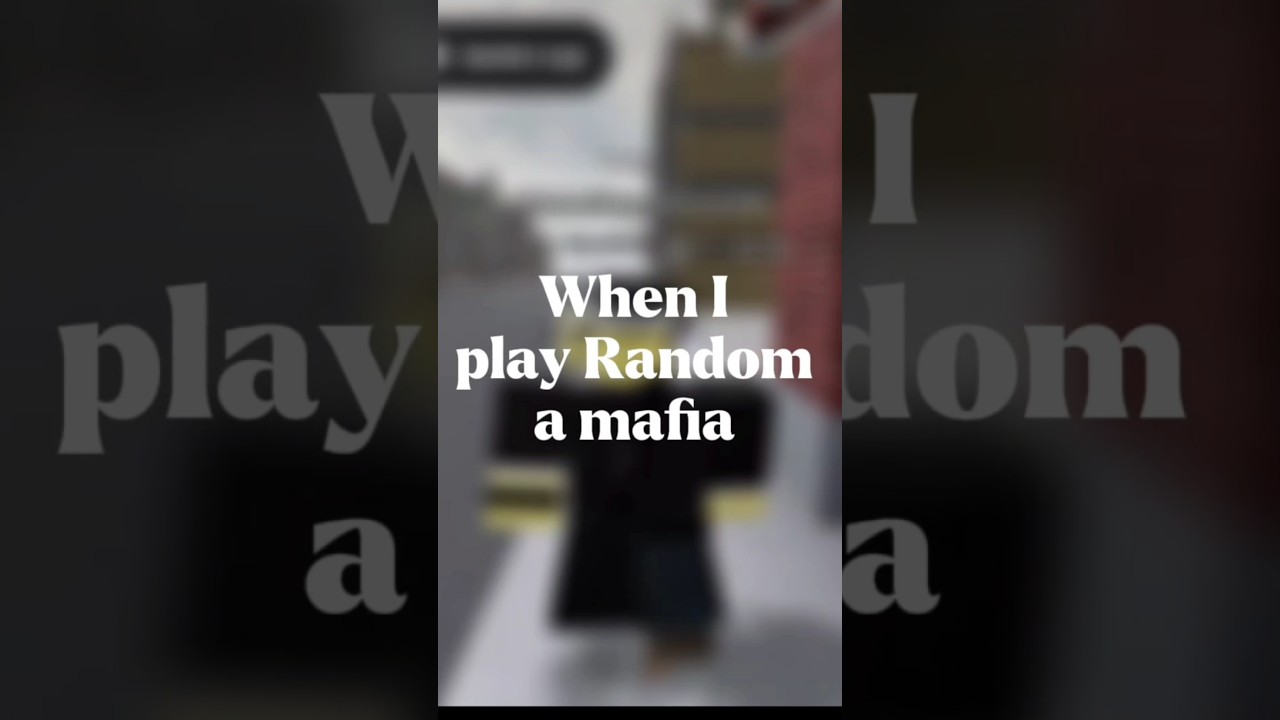 Roblox 🔥 When I play random mafia shooter