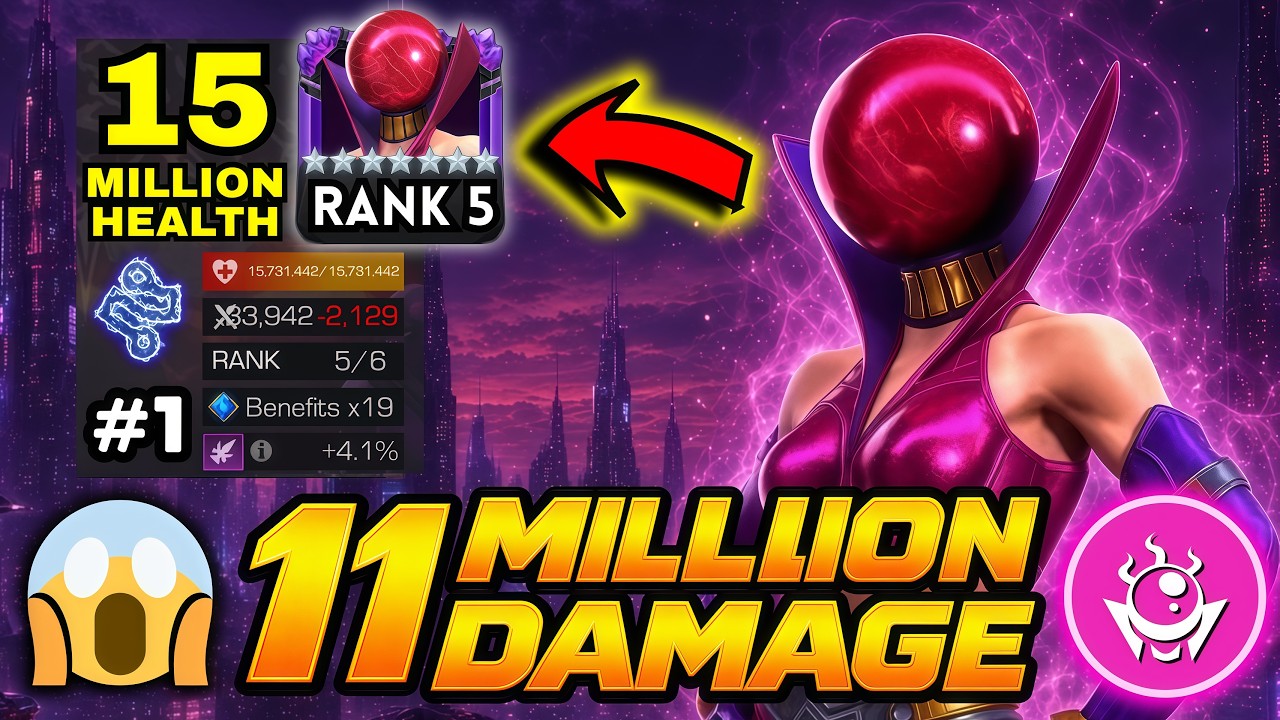11 MILLION DAMAGE?! The EASY Way to DESTROY Rank 5 Ruby Thursday Boss in Alliance War! - MCOC