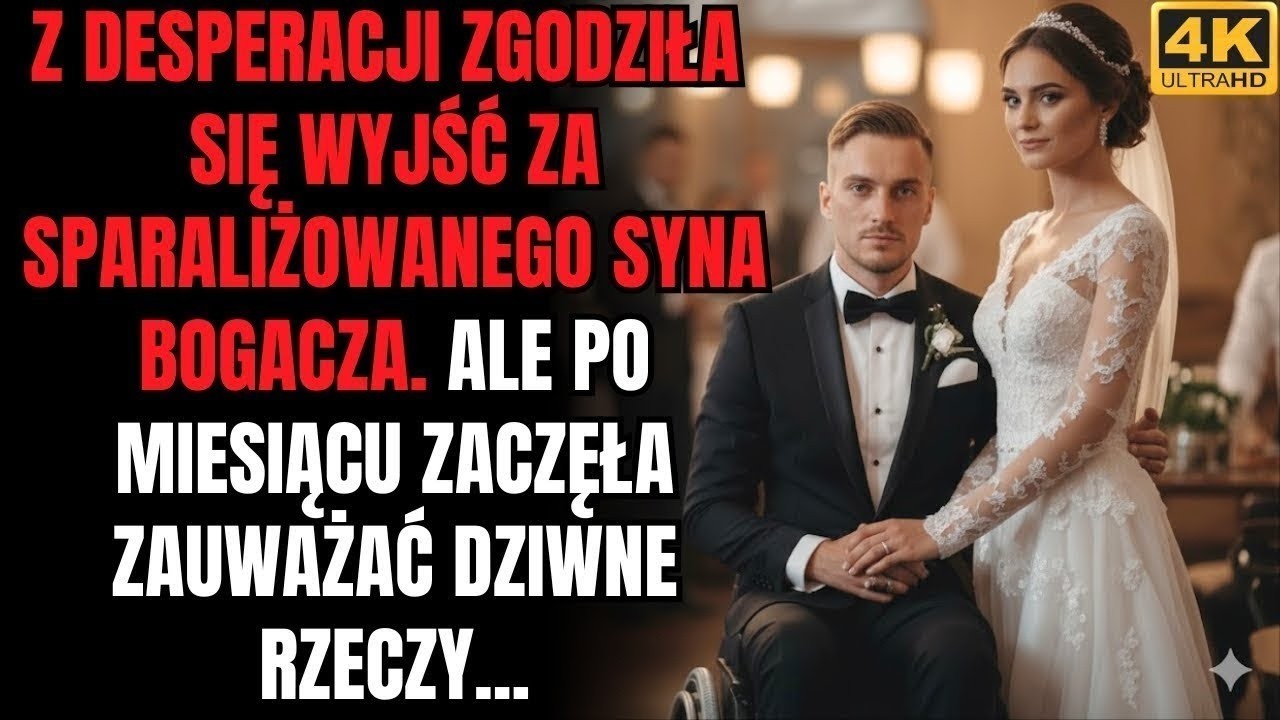 W akcie desperacji zgodziła się poślubić syna bogacza, który nie mógł chodzić   A miesiąc
