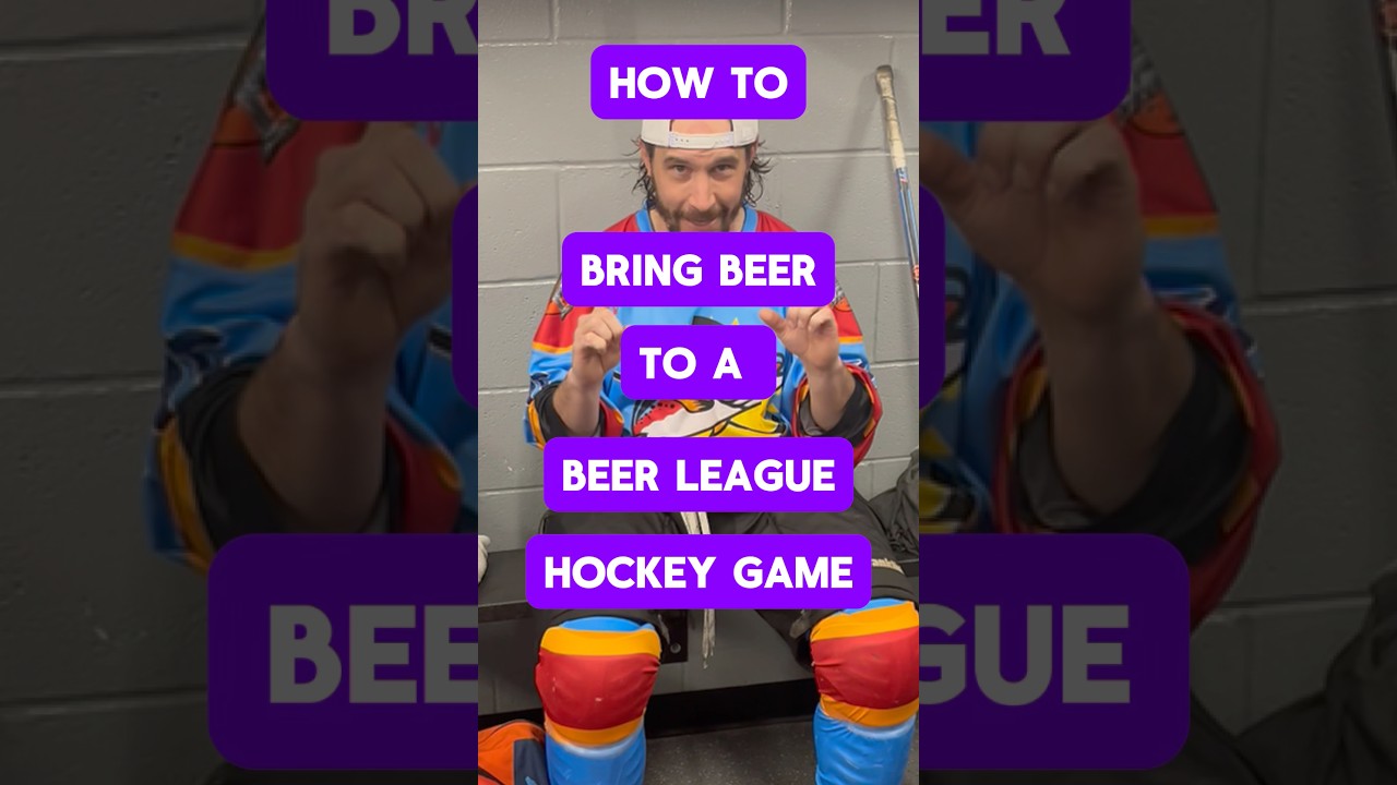 How to Bring Beer to a Beer League Hockey Game