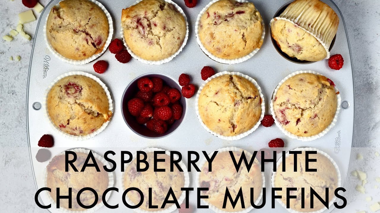 RASPBERRY WHITE CHOCOLATE MUFFINS