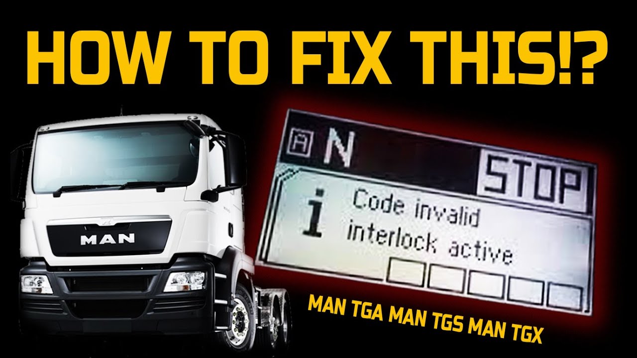 Неверный код блокировки активен MAN TRUCKS