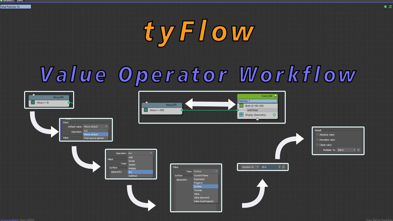 tyFlow Value Operator Quick Start Tutorial