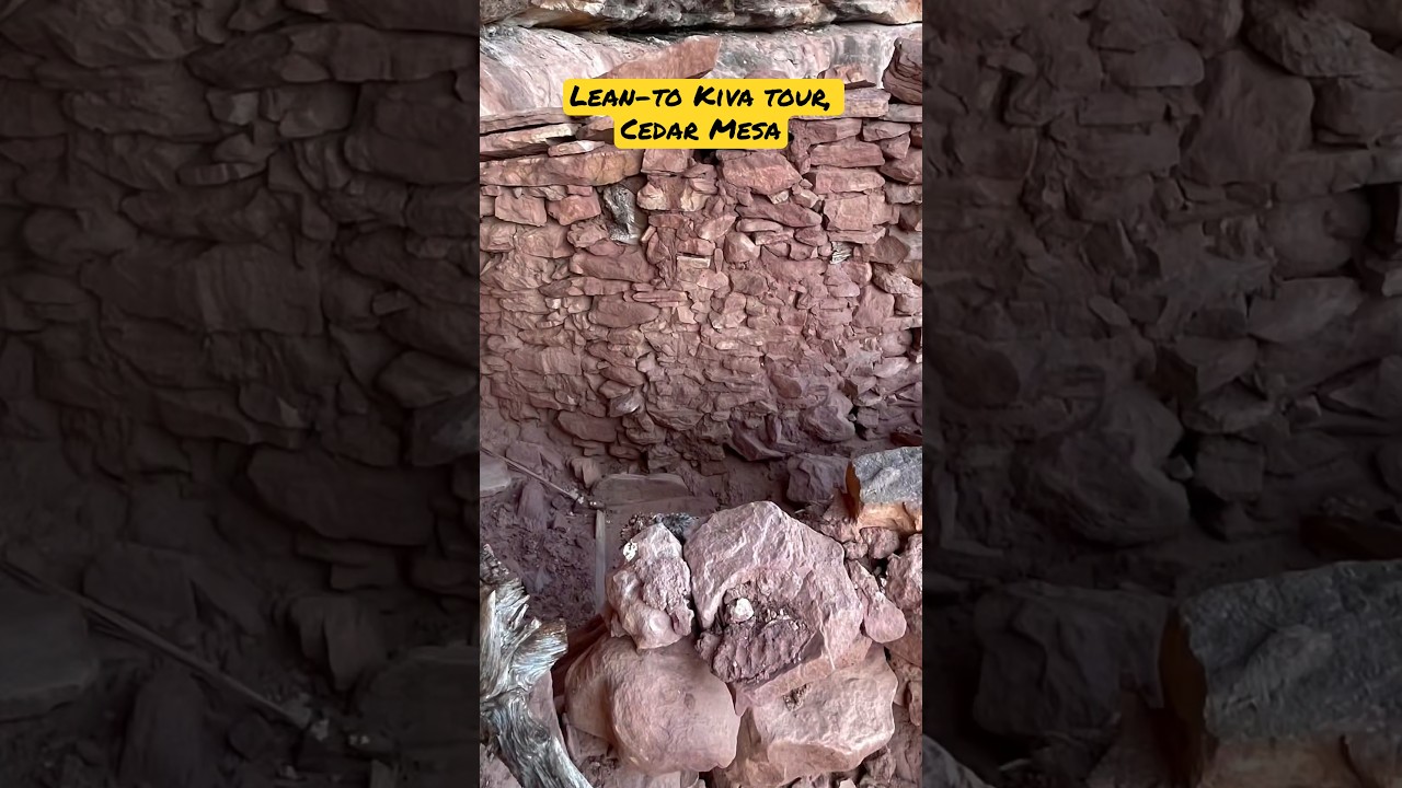 #short - Lean-to Kiva Tour, Cedar Mesa, Bears Ears National Monument. - #shorts