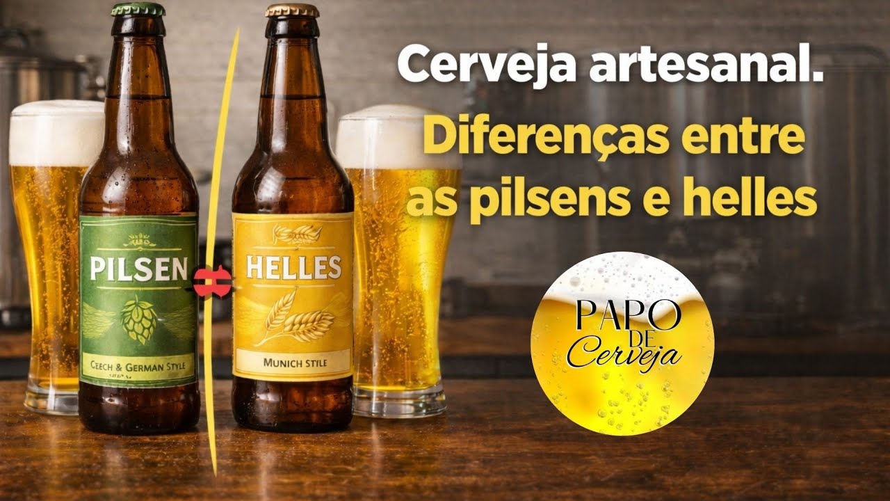 👉 Cerveja artesanal: Pilsen x Helles – mesma base, cervejas totalmente diferentes