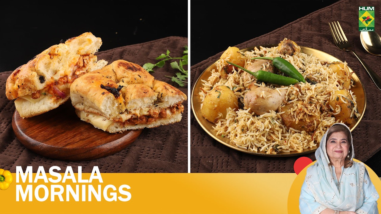 Cheesy Peri Panini Sandwich & Karachi Style White Biryani | Shireen Anwar| Masala Mornings| 11 Feb26