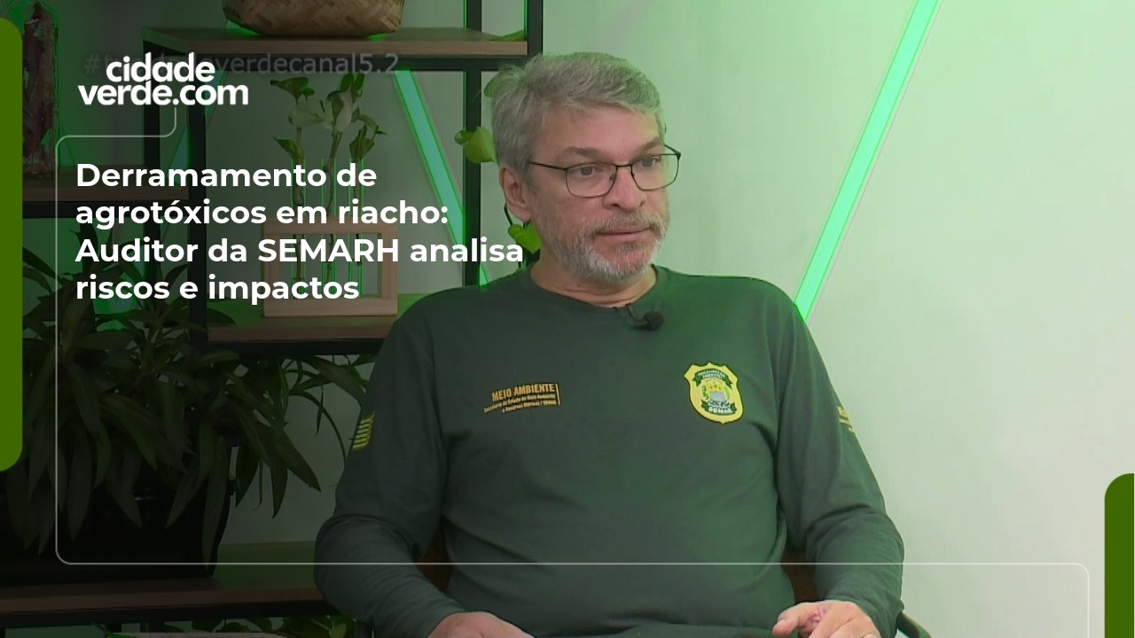 Derramamento de agrotóxicos em riacho: Auditor da SEMARH analisa riscos e impactos