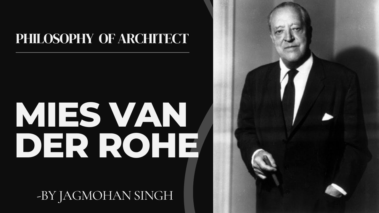 Mies van der Rohe |Philosophy of Architects| Falling Water, Works Achievement, Ideology |HINDI|