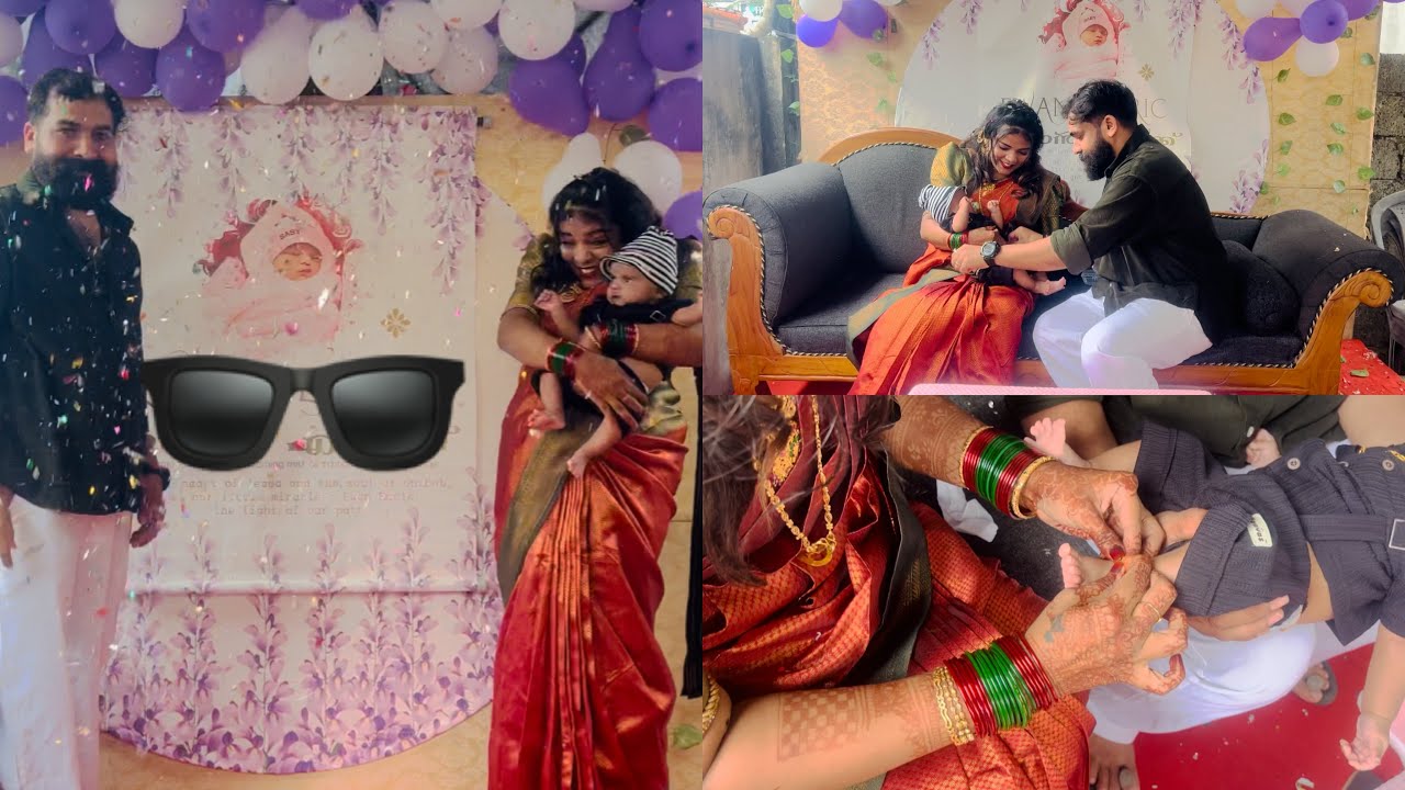 Name revealing 😍😍ഞങ്ങളുടെ ബേബിയുടെ നൂലുകെട്ട് 🧿 40 days ceremony🥳🥳🥳