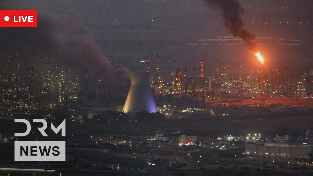 LIVE: Iranian Attack Hits Haifa Refineries | AH1N