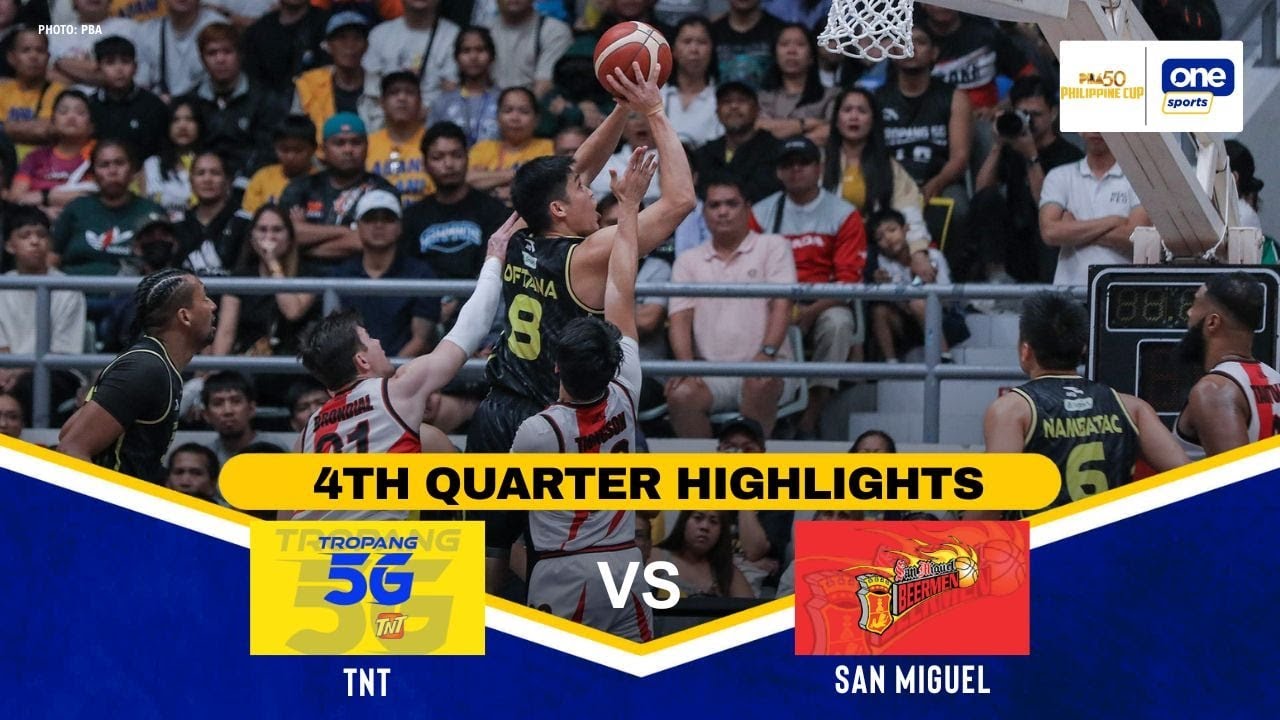 TNT vs SAN MIGUEL | 4TH QUARTER HIGHLIGHTS | FINALS GAME 1 | PBA SEASON 50 PHILIPPINE CUP | JAN. 21