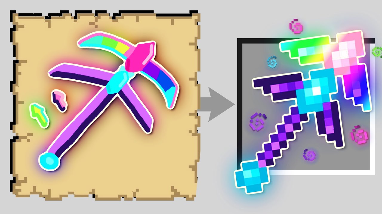 Minecraft ΑΛΛΑ ζωγραφίζω SUPER OP ITEMS!