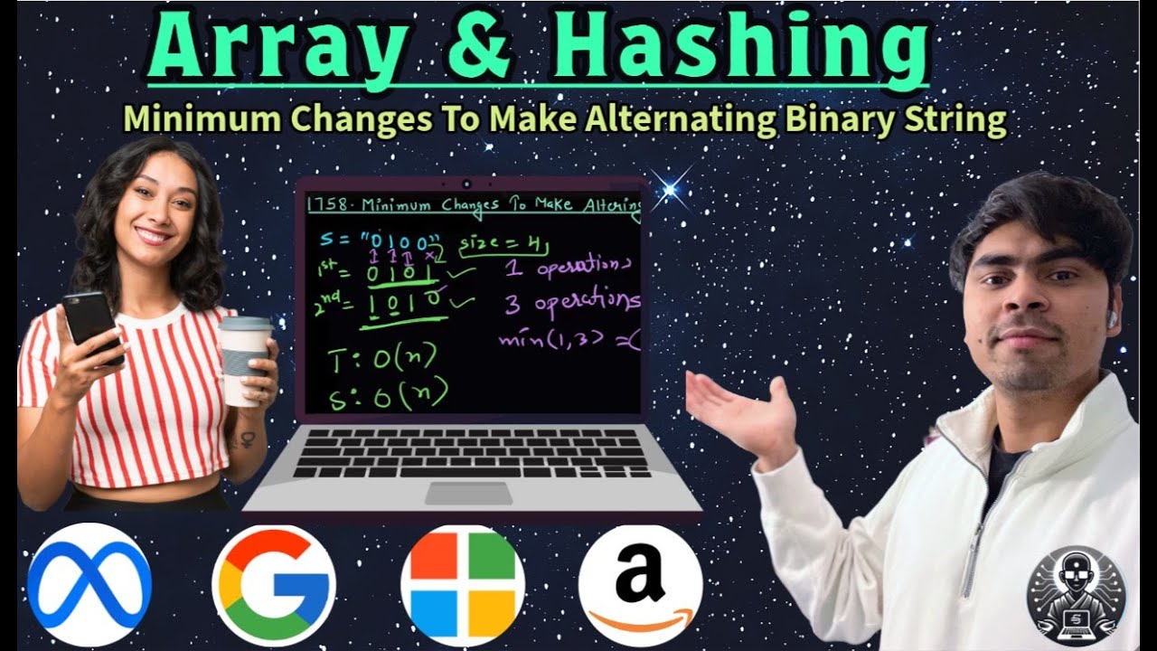 LeetCode 1758 | Minimum Changes to Make Alternating Binary String | Python | AlgoYogi