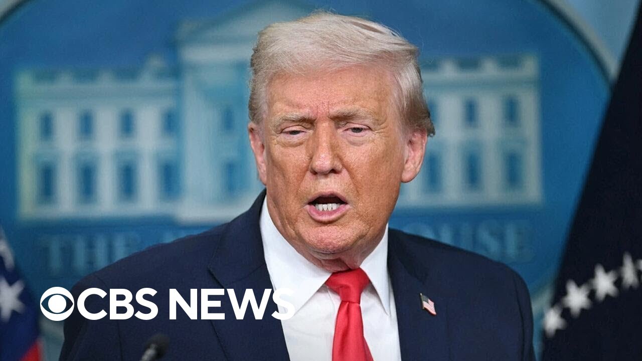 Takeaways from Trump's press briefing marking first year of second term