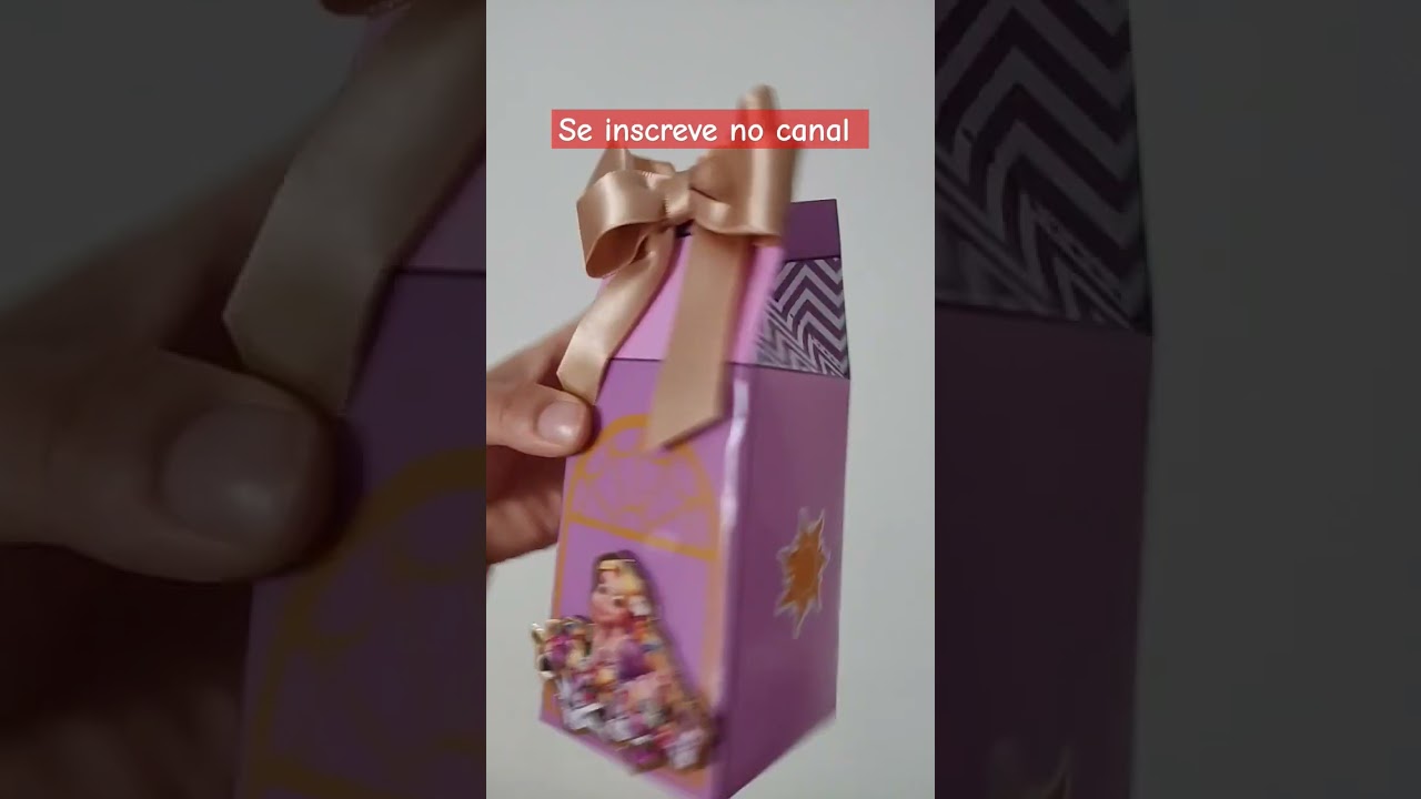 Caixa Milk Rapunzel de Enrolados #diy #lembrancinhas #festainfantil #enrolados