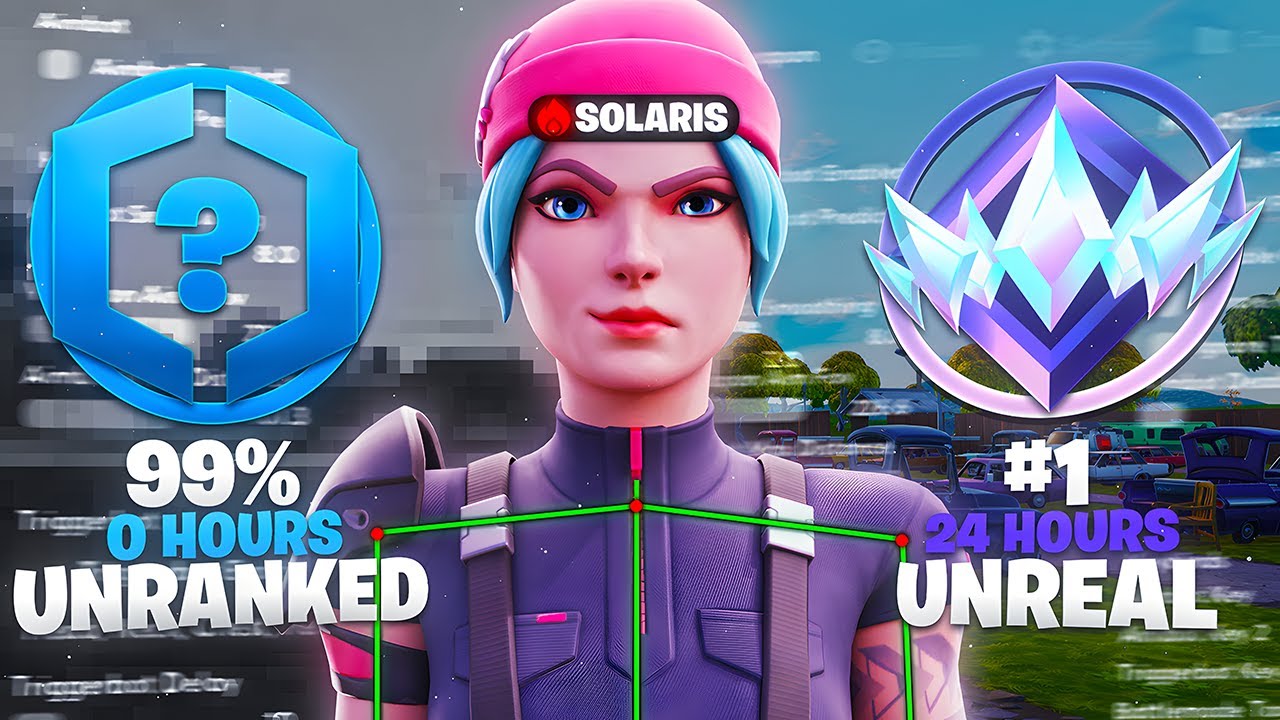 Using Fortnite Cheats To Speed run From Unranked To UNREAL In 24 Hours...