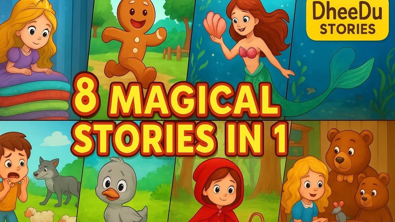 8 Magical Stories in 1! Bedtime Classics That Kids LOVE | DheeDu Stories | English fairytale stories