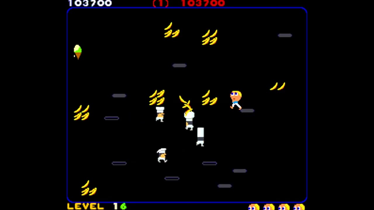 Arcade Longplay - Food Fight (1982) General Computer Corporation