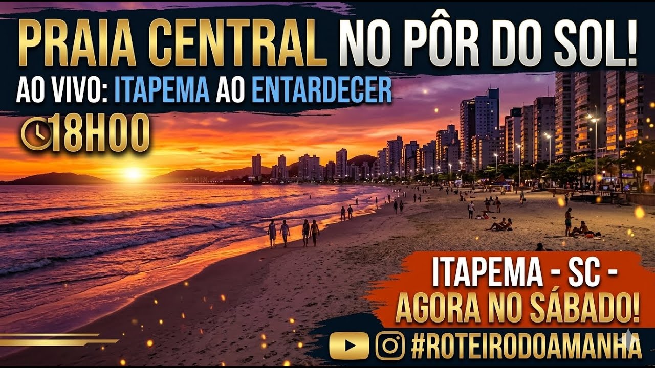Itapema Ao Vivo - O Pôr do Sol mais lindo de ! 🌅