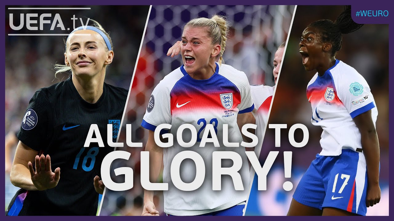 EVERY England Goal To Win The Women's EUROS 2025! 🍿 #WEURO2025