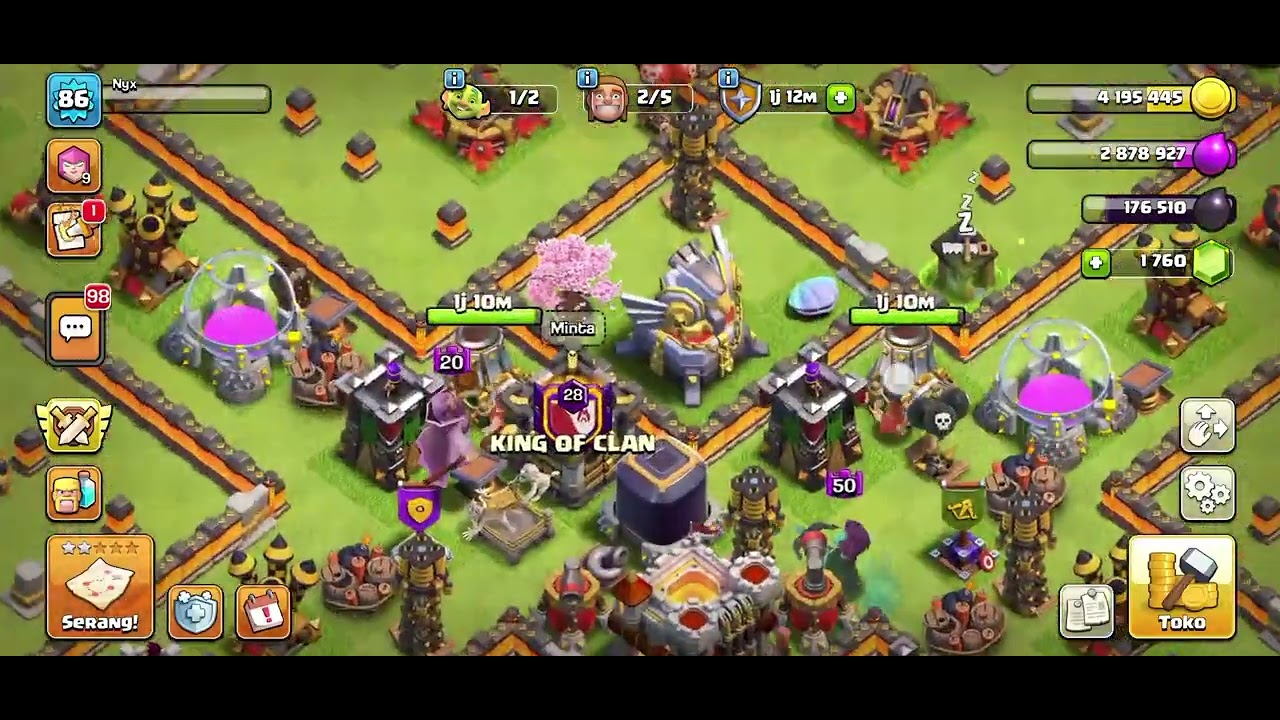 Hari ke 168 perjalanan menuju Th tertinggi #coc #clashofclans #clasofclan