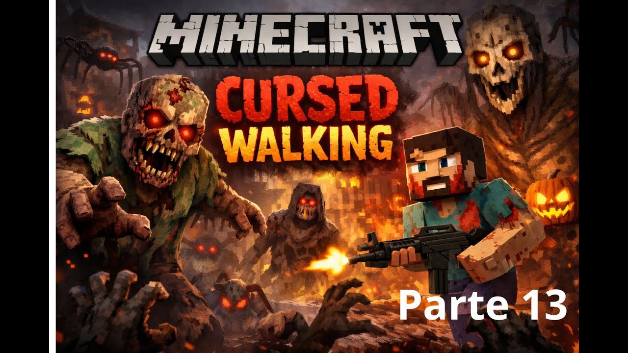 Minecraft:Cursed Walking Tentando sobreviver 100 dias:Parte 13 explorando as plataformas de petróleo