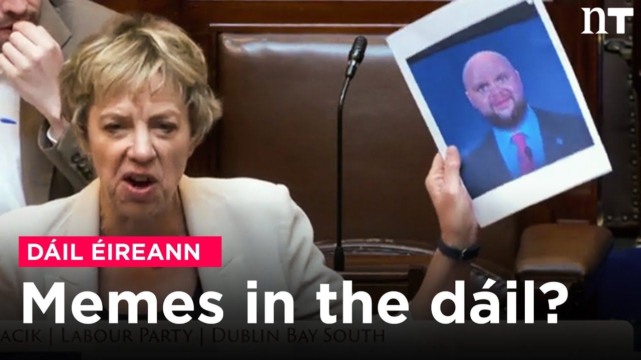 Meme of JD Vance shown in Dáil Éireann | Newstalk