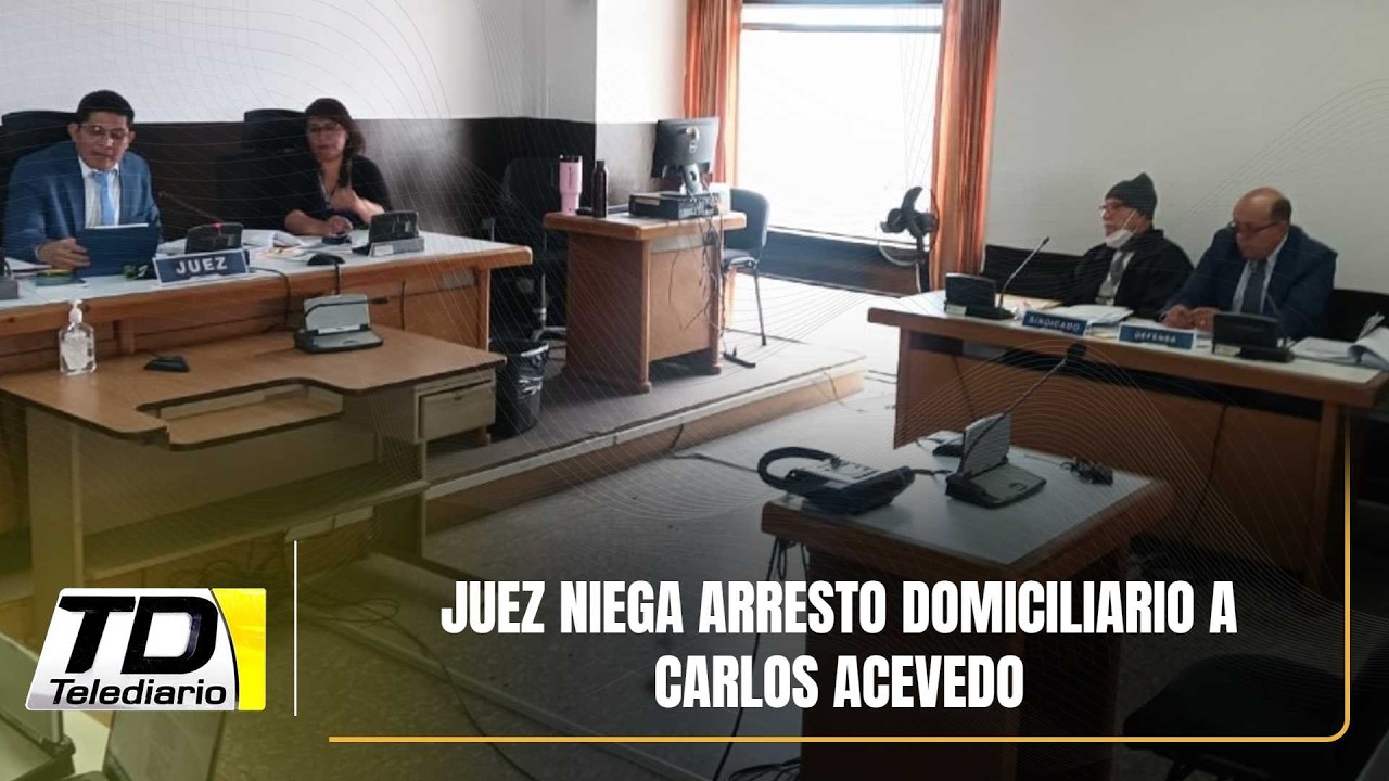 Juez niega arresto domiciliario a Carlos Acevedo