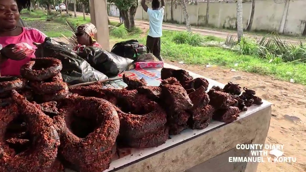 ONCE FAMOUS: FISH MARKET IN MONROVIA LIBERIA WEST AFRICA 