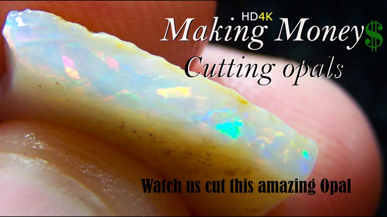 Cutting Opals making money Coober Pedy Session full cut polishing gambling on rough Opal Lapidary