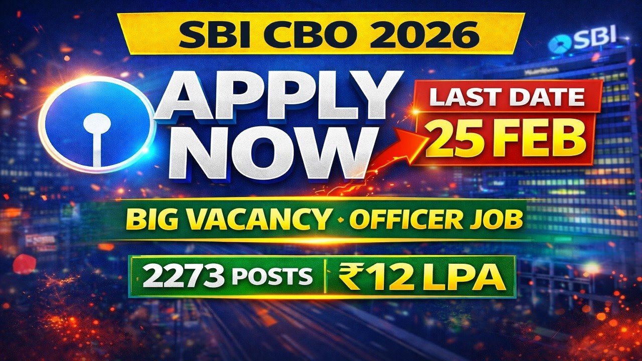 SBI CBO FORM FILL UP 2026 | SBI CBO Recruitment 2026 | SBI CBO Apply Online 2026 | Exam Join Portal