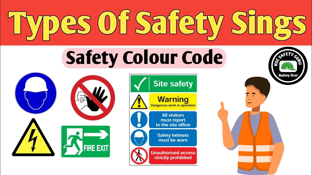 Type Of Safety Colour and Safety Sign || Different types of safety colour and Safety Sign