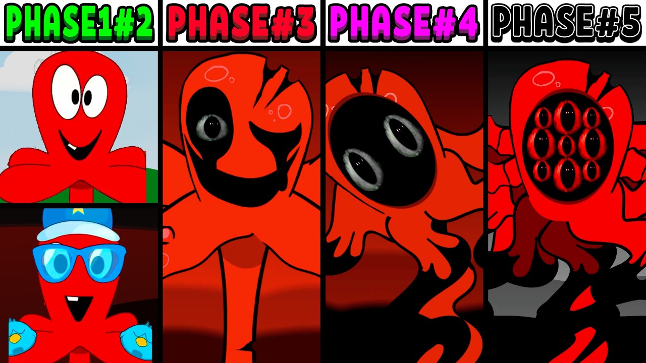 All Phases in New Incredibox Sprunki Oc of Fred: From Phase 1 to Phase 5